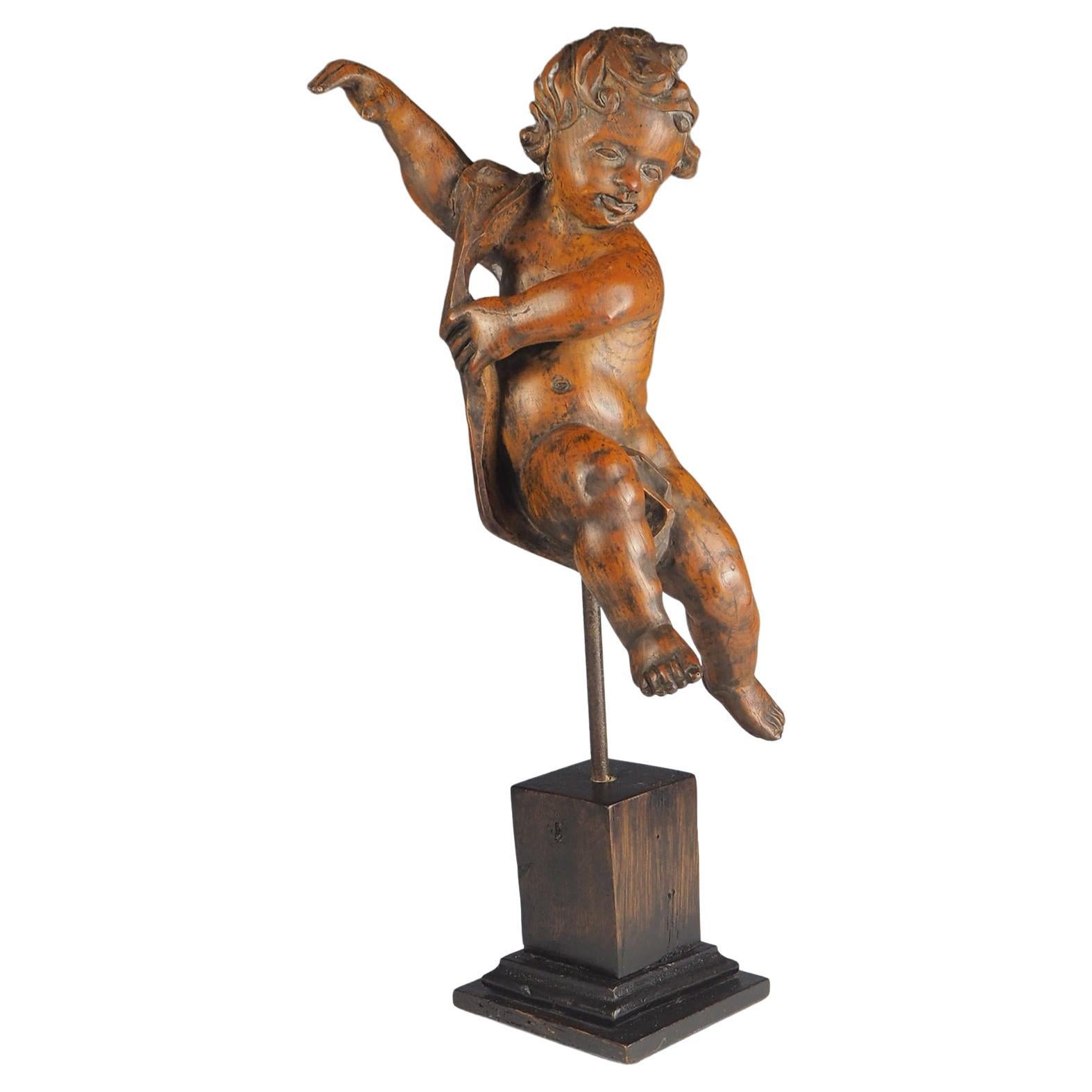 19th Century Italian Lime Wood Carved Putti