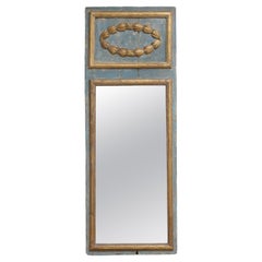19th Century Italian Louis LXI Style Trumeau Mirror, Original mercury Glass