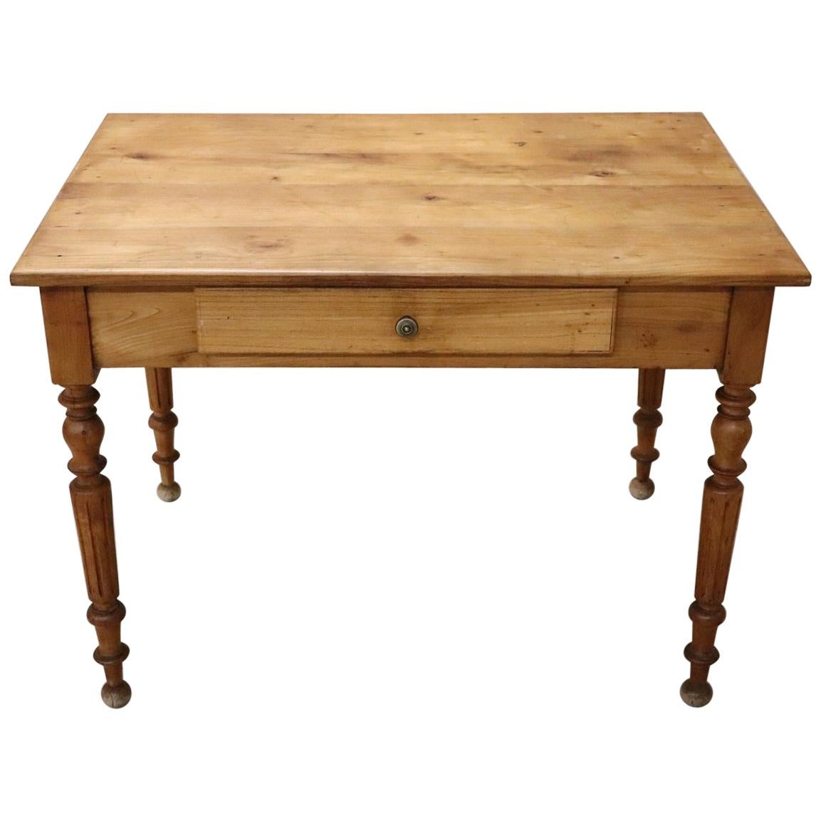 19th Century Italian Louis Philippe Cherry Wood Writing Desk