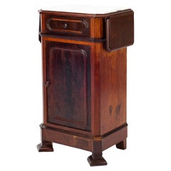 19th Century Italian Louis Philippe Fratelli Levera Mahogany Nightstand