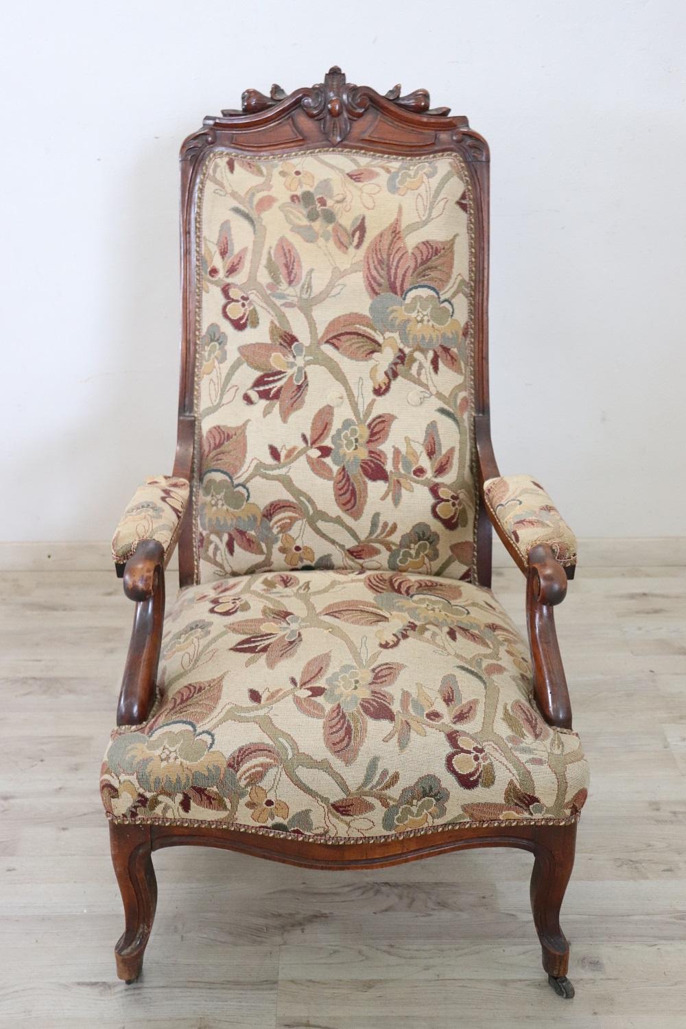 old fashioned armchair