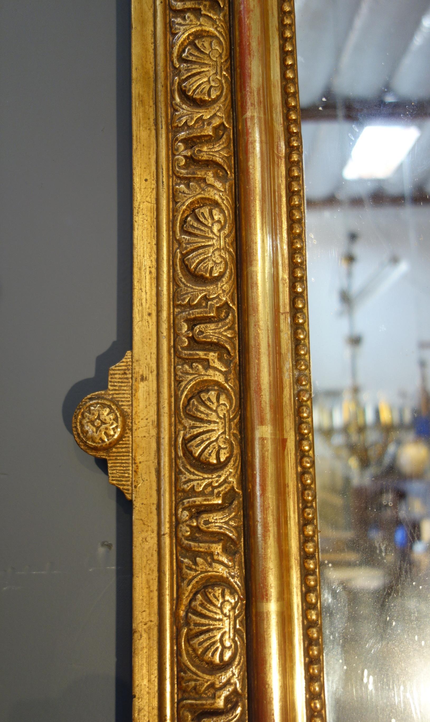 19th Century Italian Louis XIV Gold Gilt Quiver Mirror 2