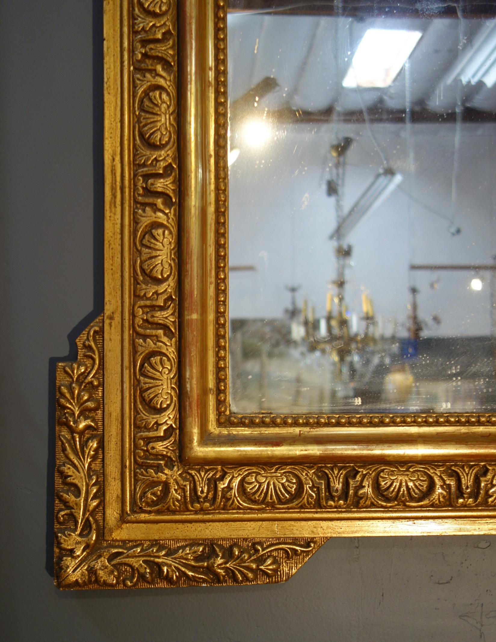 19th Century Italian Louis XIV Gold Gilt Quiver Mirror 3