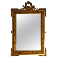 19th Century Italian Louis XIV Gold Gilt Quiver Mirror