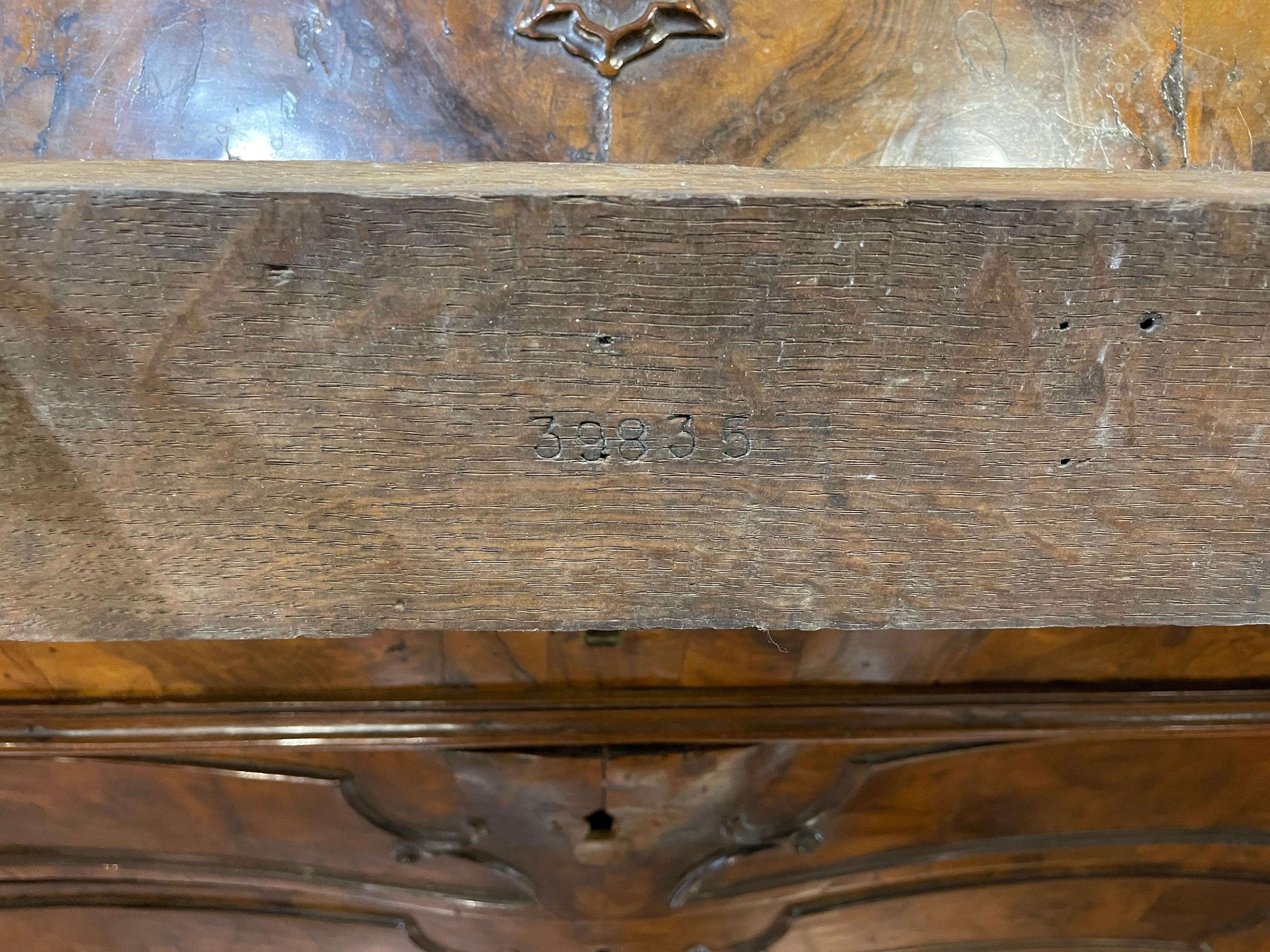 Consolle in marmo laccata in Oak Oak del 19° secolo in vendita 2