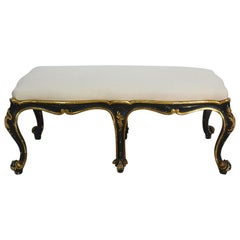 19th Century Italian Louis XV Style Carved Stool or Tabouret