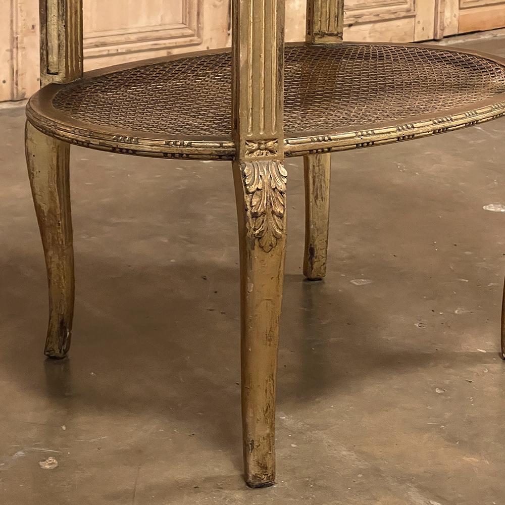 19th Century Italian Louis XVI Oval Marble Top End Table For Sale 5