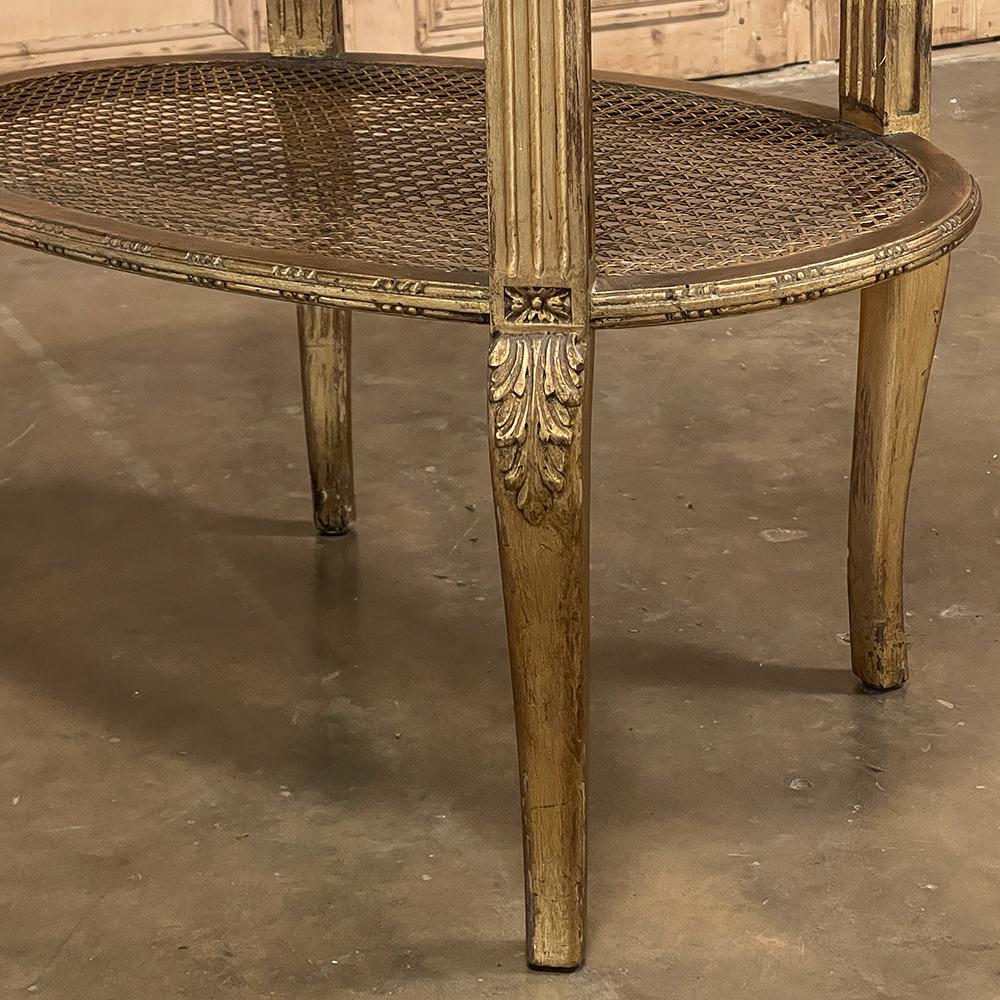 19th Century Italian Louis XVI Oval Marble Top End Table For Sale 10