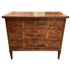 Antique 19th Century Italian Louis XVI Small Chest of Drawers