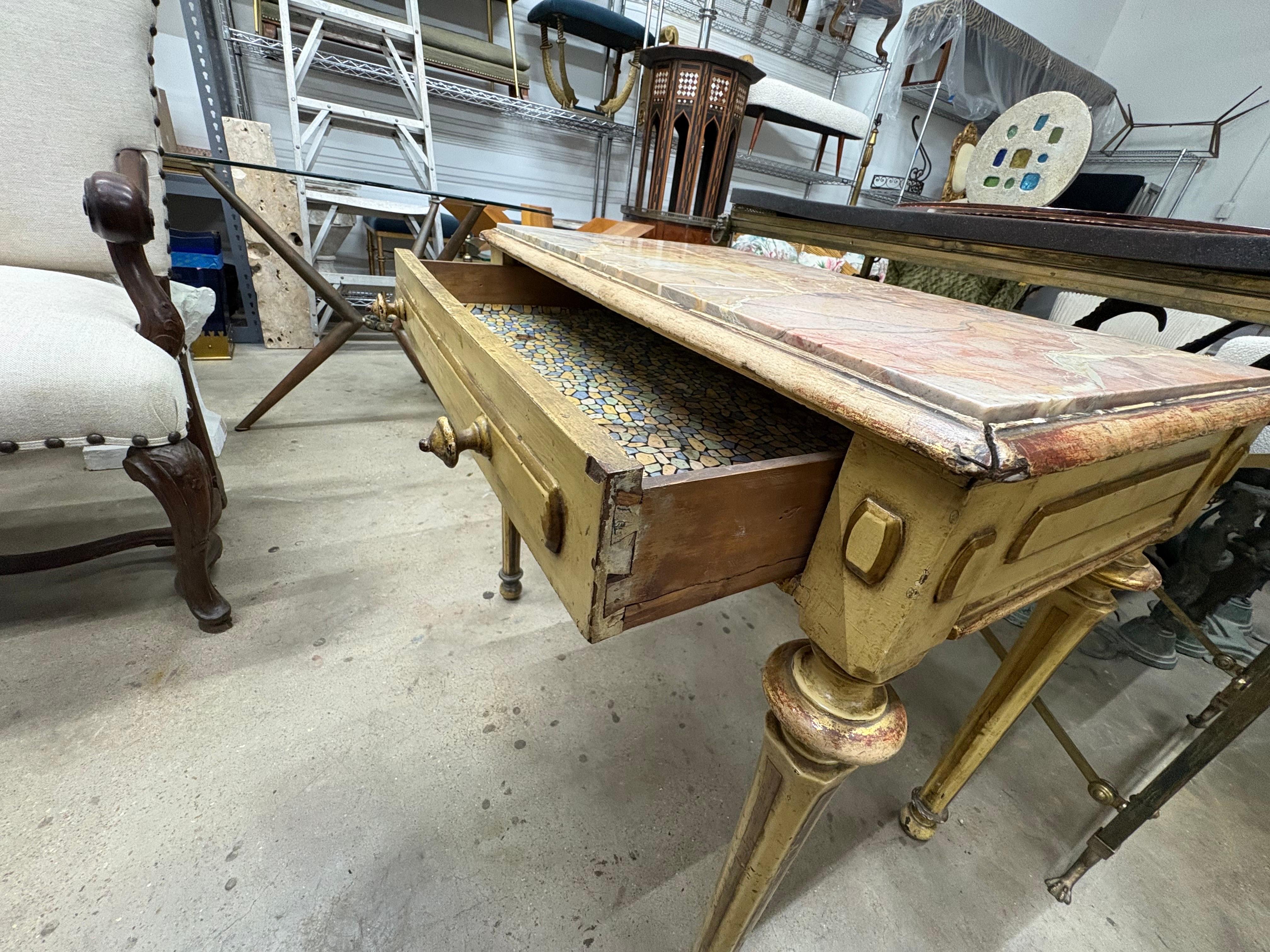 Bureau italien du 19ème siècle de style Louis XVI en vente 7