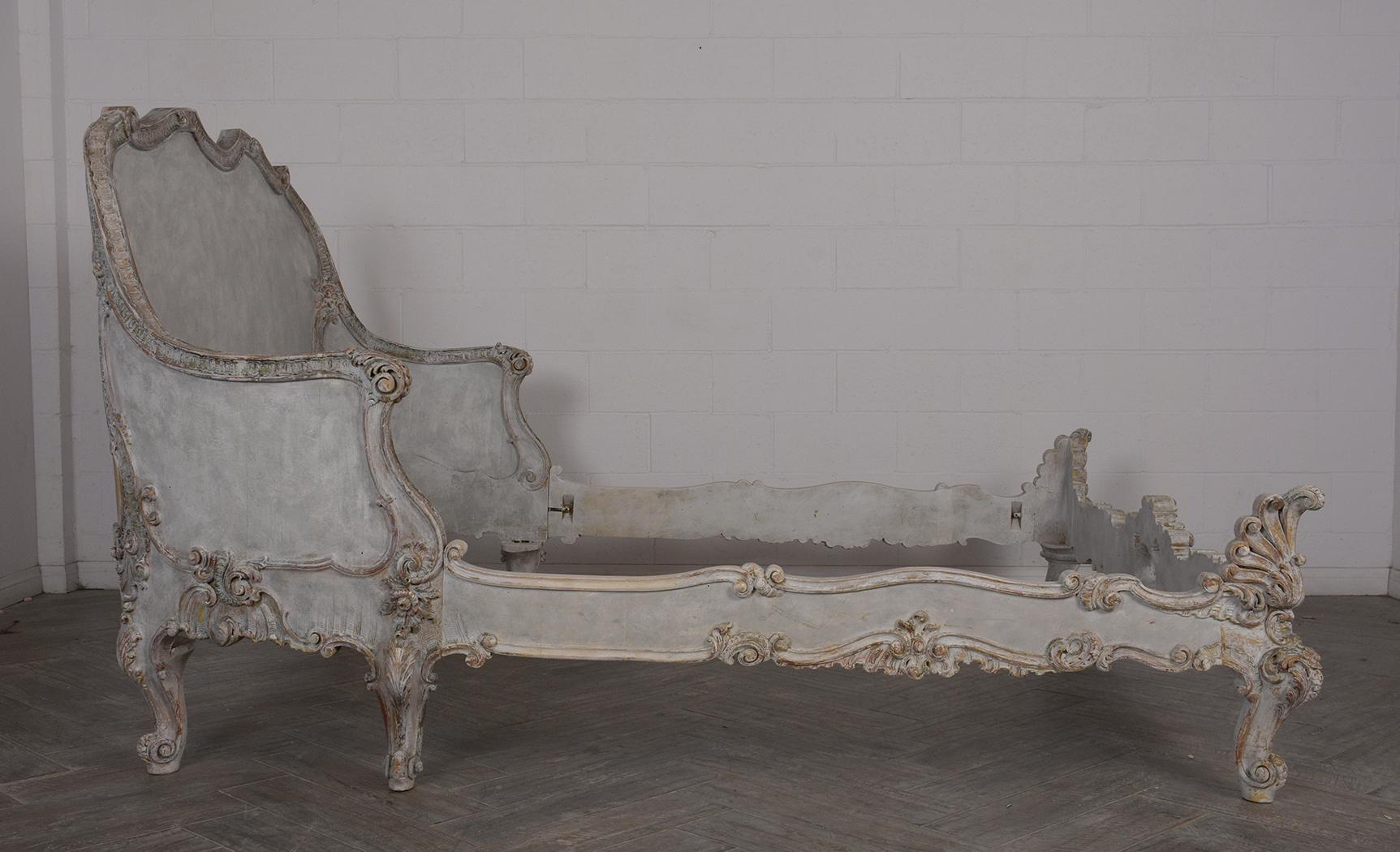 19th Century Antique Louis XVI Bed Frame