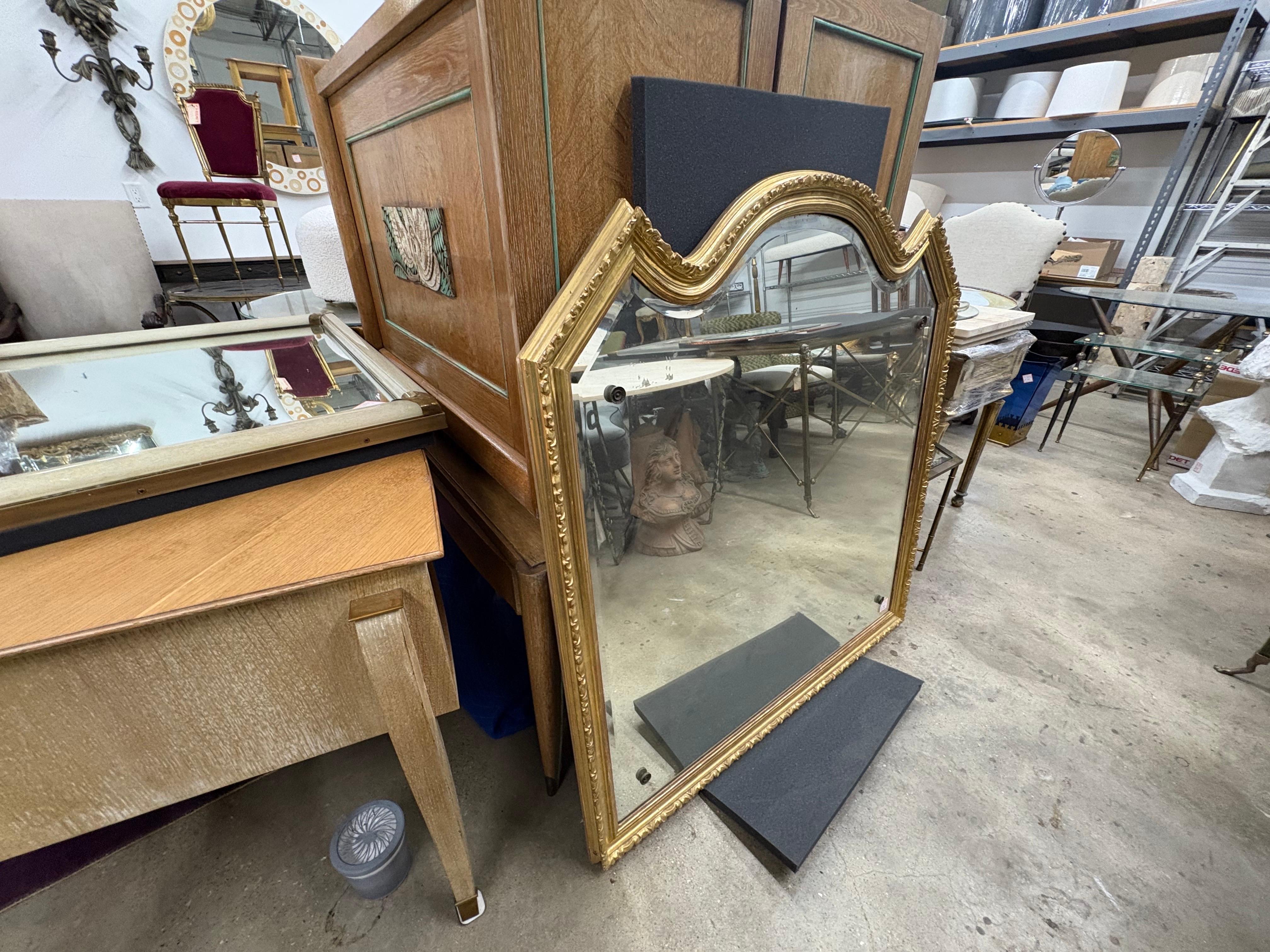 19th Century Italian Louis XVI Style Giltwood Mirror For Sale 1