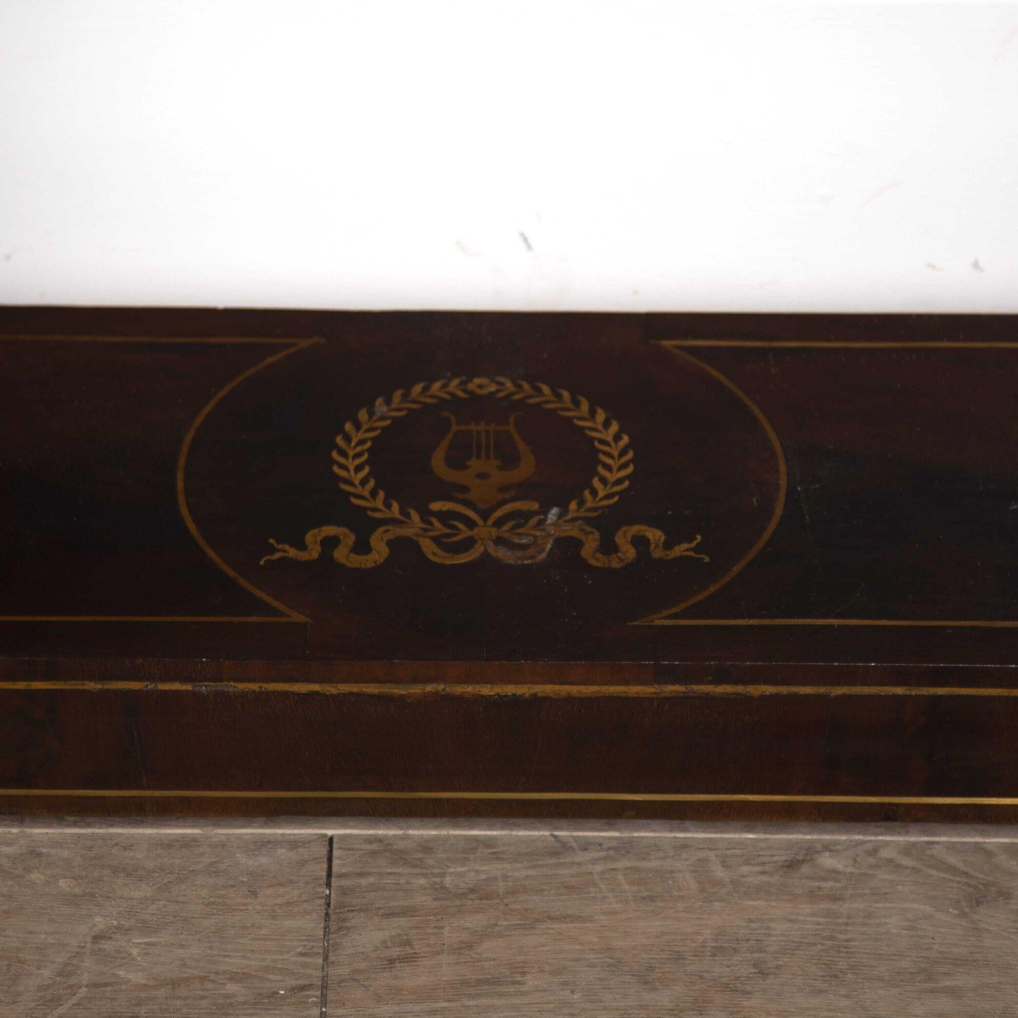 19th Century Italian Mahogany and Boule Inlaid Console Table For Sale 1