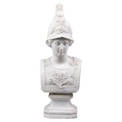 Buste en marbre italien du XIXe siècle de Minerva Giustiniani / Athena Giustiniani