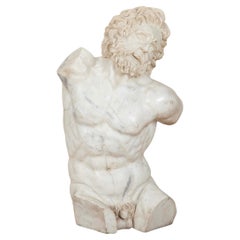 19th Century Italian Marble Bust of Trojan Priest Laocoon