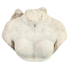 Busto de mármol italiano del siglo XIX sin cabeza, de Raffaello Battelli