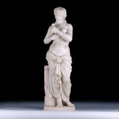 19th Century Italian Marble Figure Of A Classical Nude Female