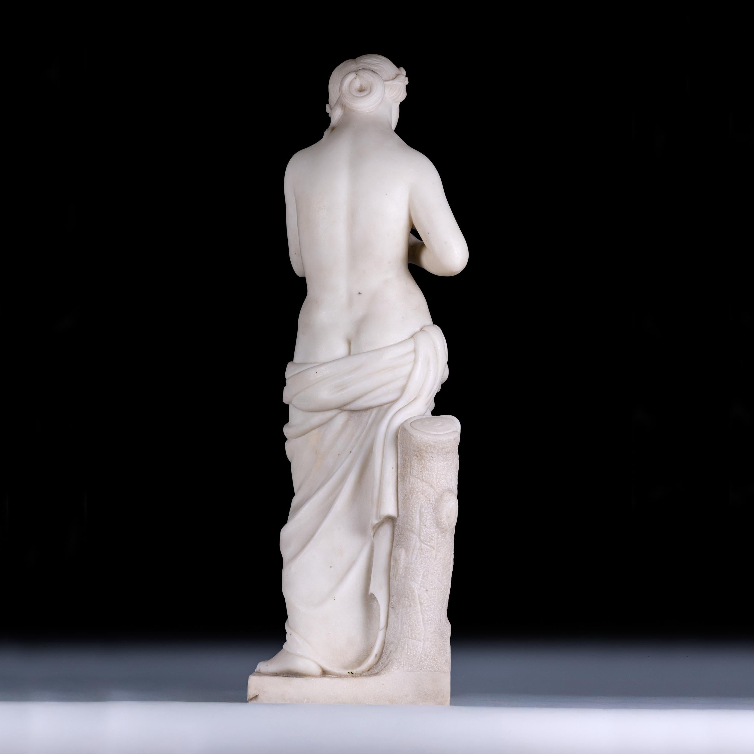 Figure en marbre italien du 19e siècle représentant un nu féminin classique Bon état - En vente à Dublin, IE