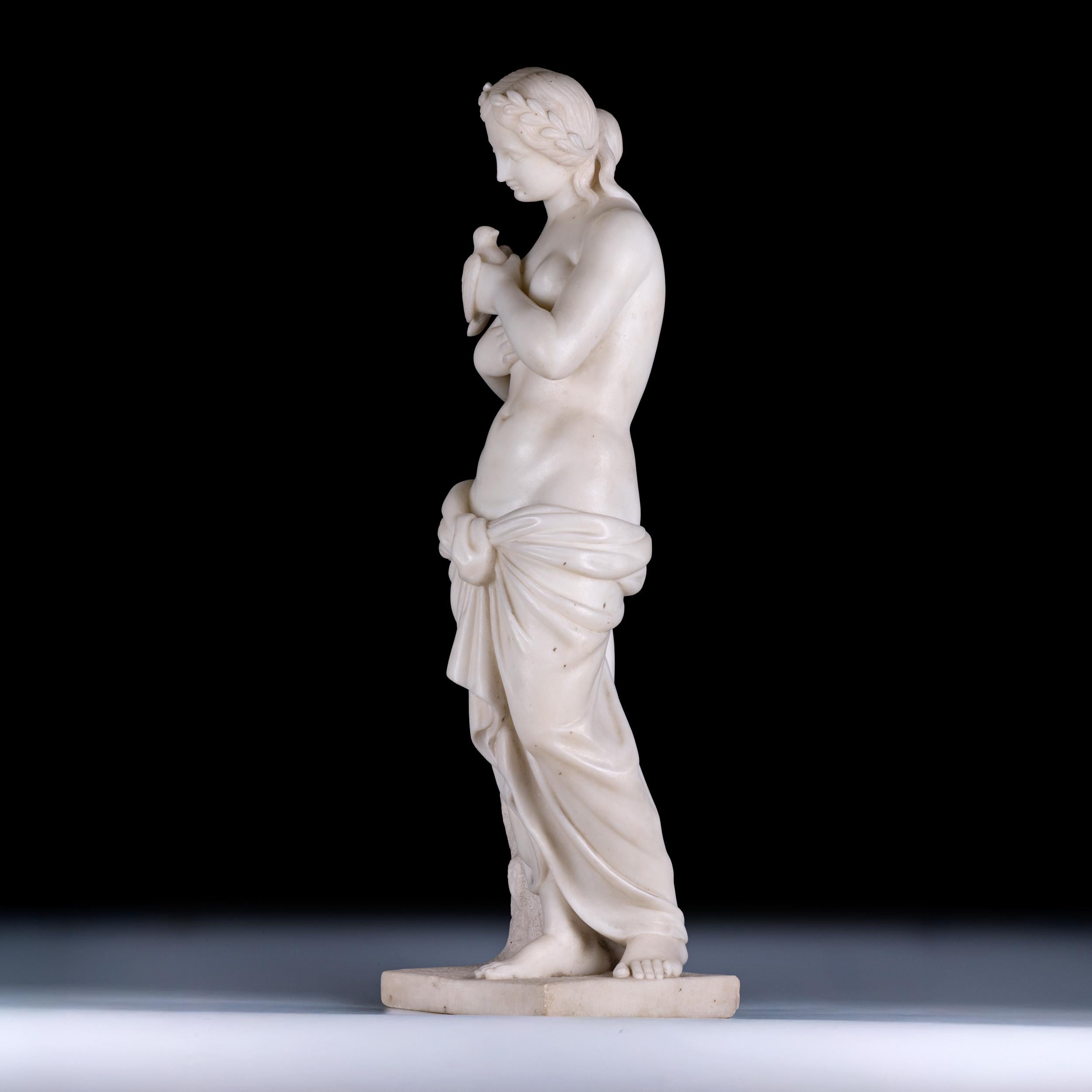 XIXe siècle Figure en marbre italien du 19e siècle représentant un nu féminin classique en vente