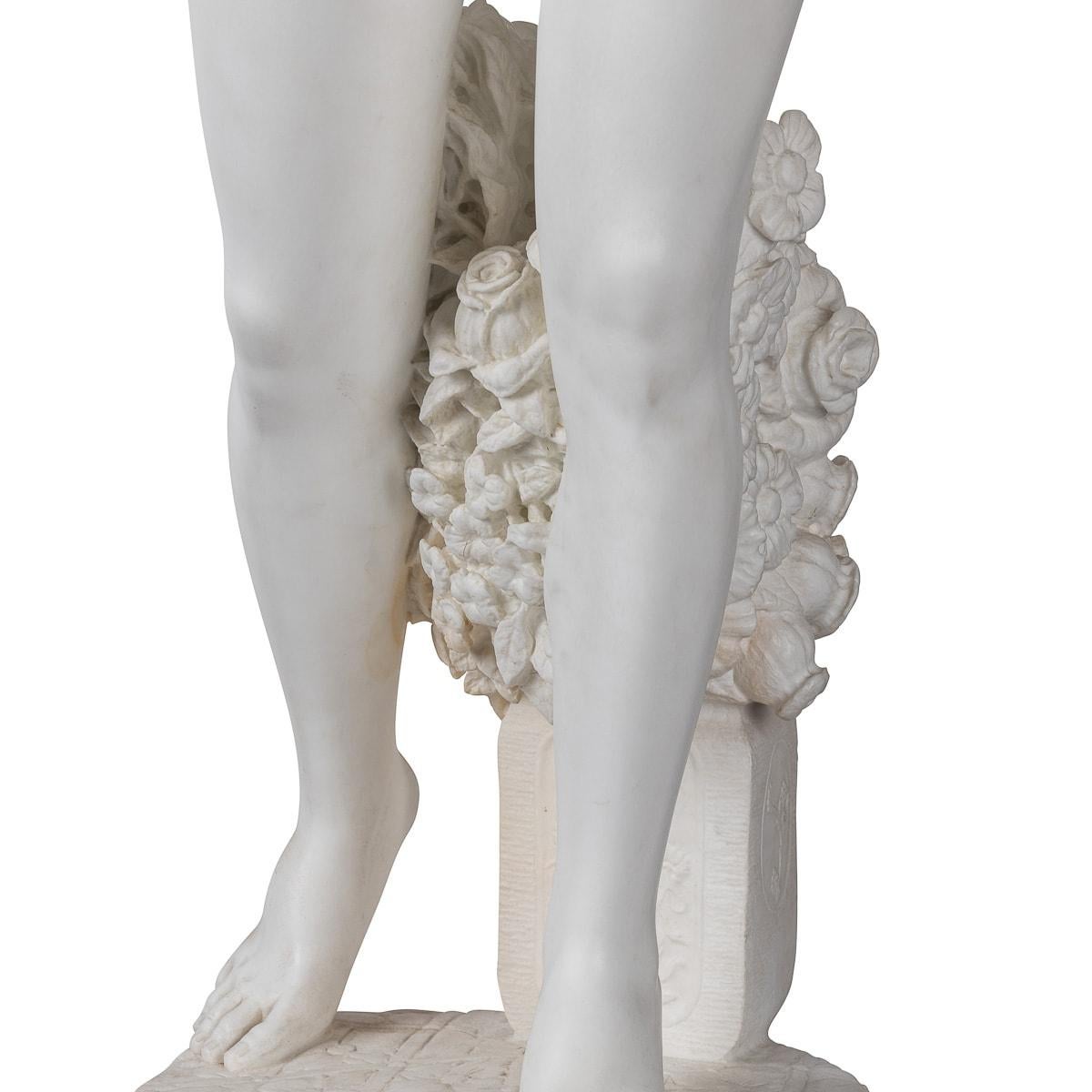 19th Century Italian Marble Figure Of A Nude, Adolfo Cipriani (1880-1930) For Sale 6