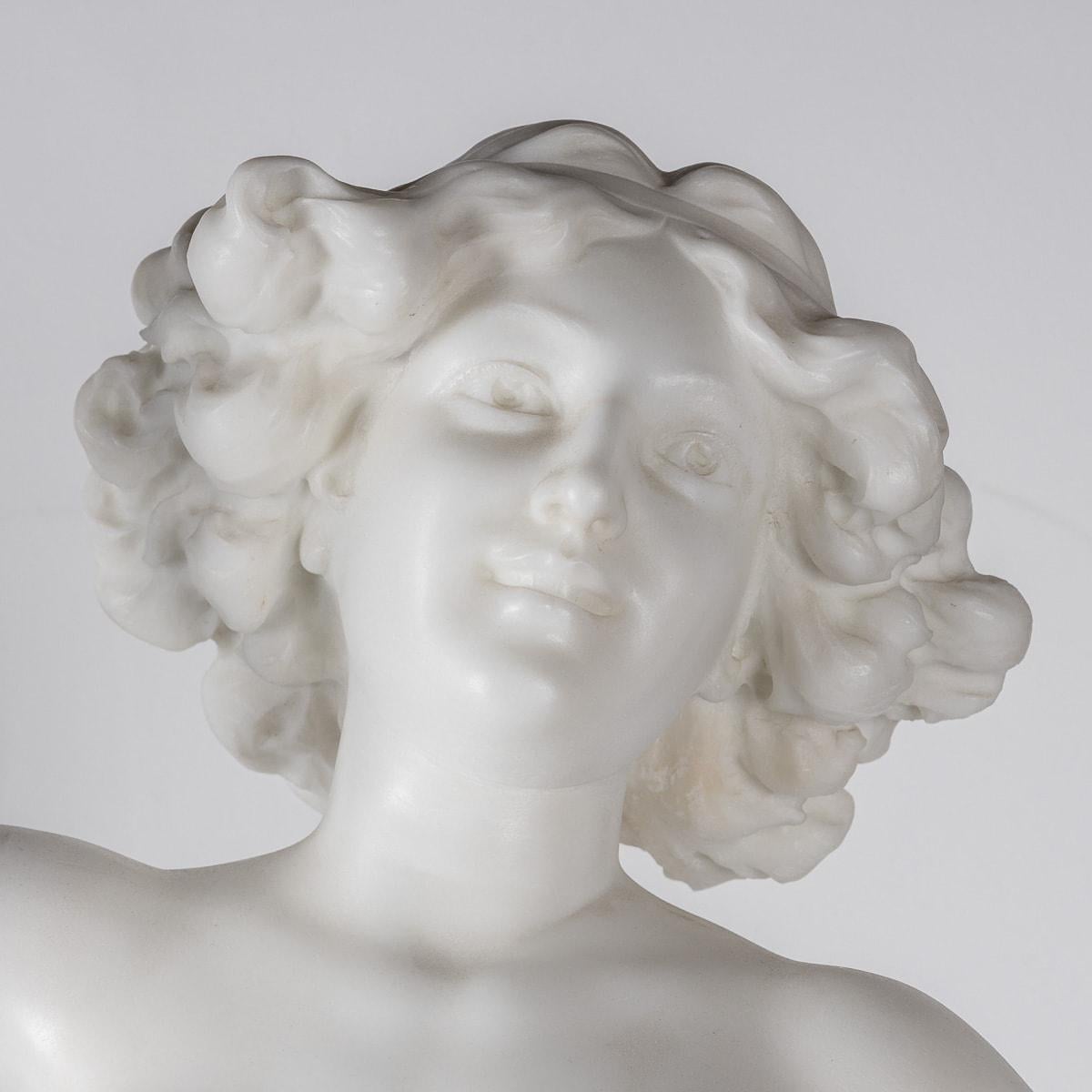 19th Century Italian Marble Figure Of A Nude, Adolfo Cipriani (1880-1930) For Sale 10