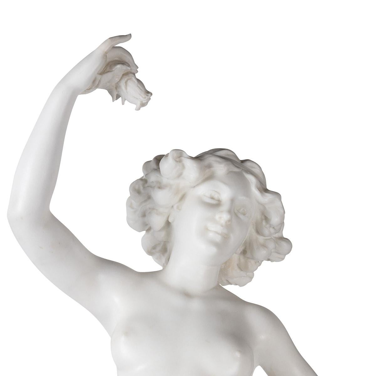 XIXe siècle Figure d'un nu, Adolfo Cipriani (1880-1930), Italie, marbre du 19e siècle en vente