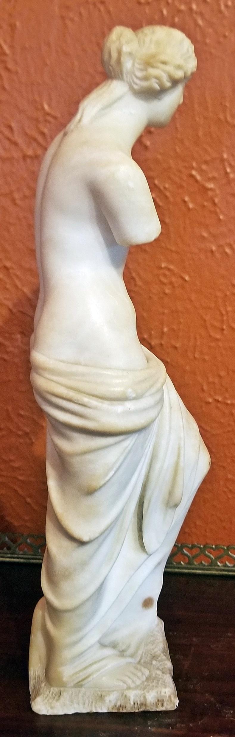 Hand-Carved 19th century Italian Marble Figurine of Venus De Milo