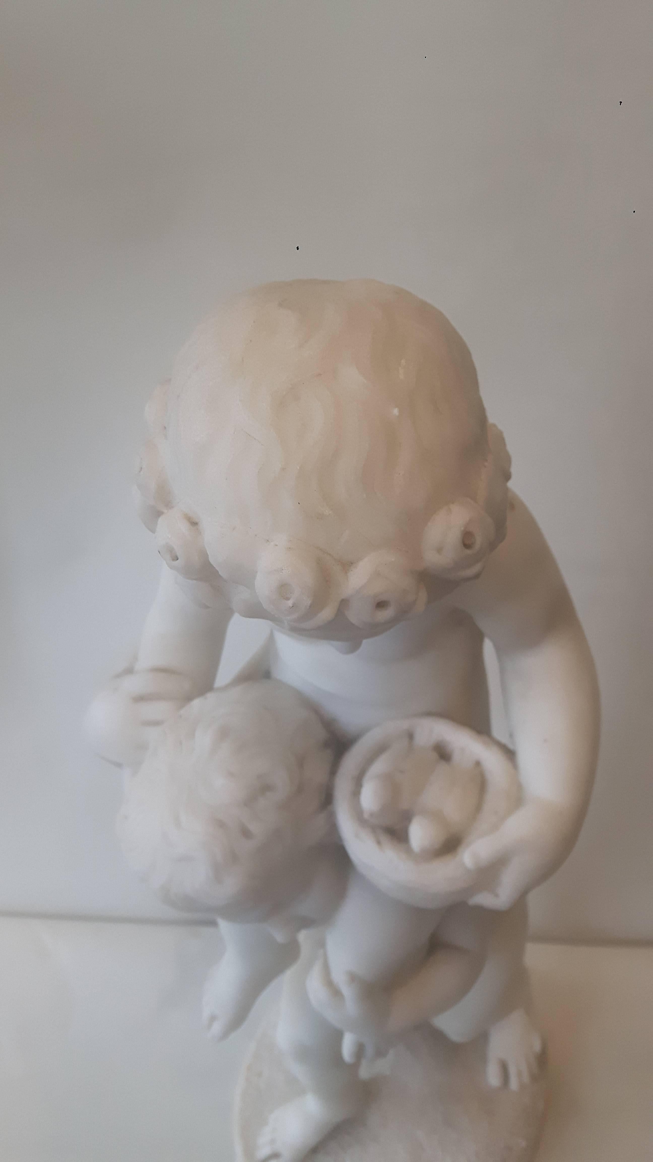 Bohemian 19th Century Italian Marble Group For Sale