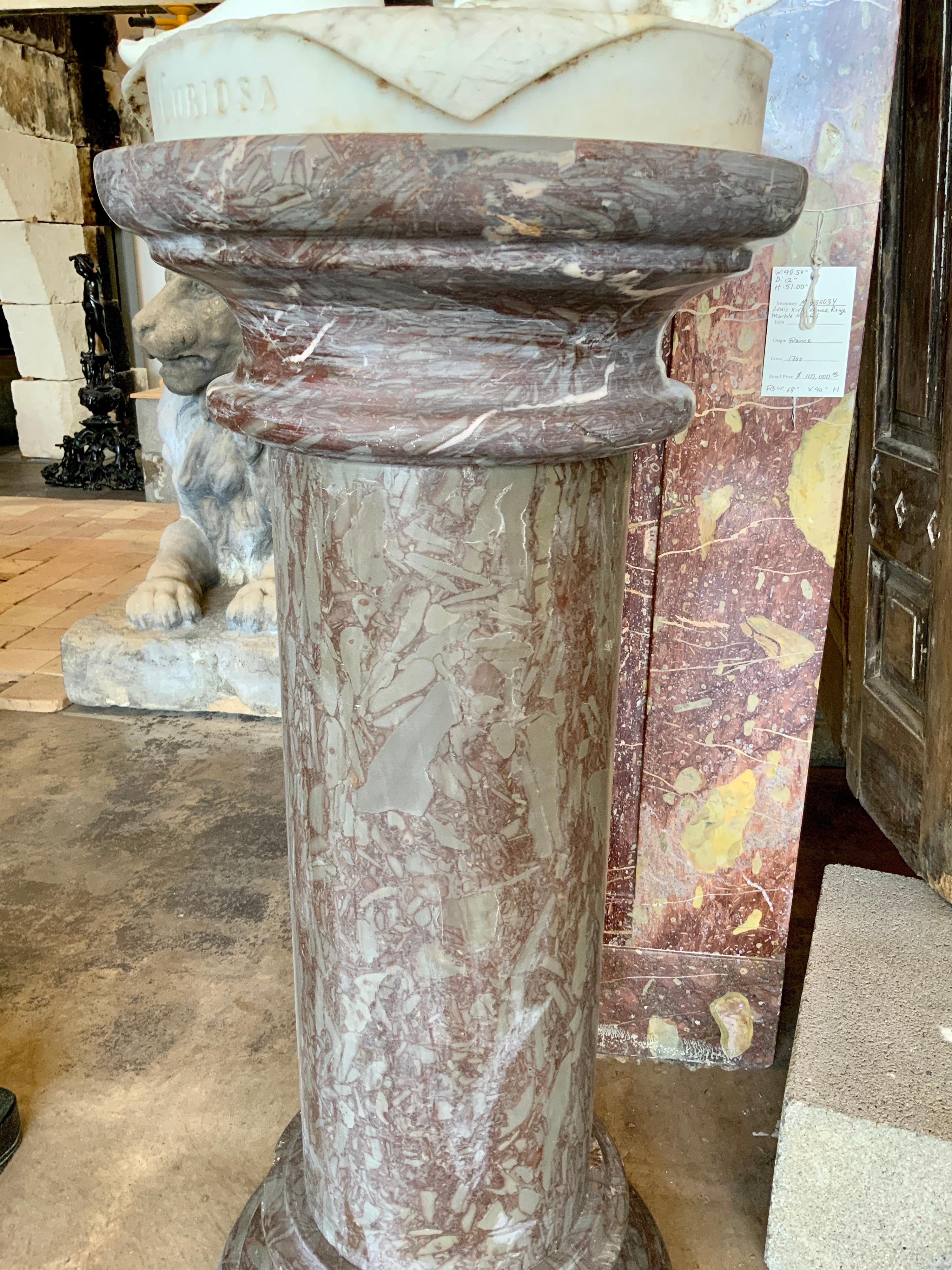 19th Century Italian Marble Pedestal For Sale 1