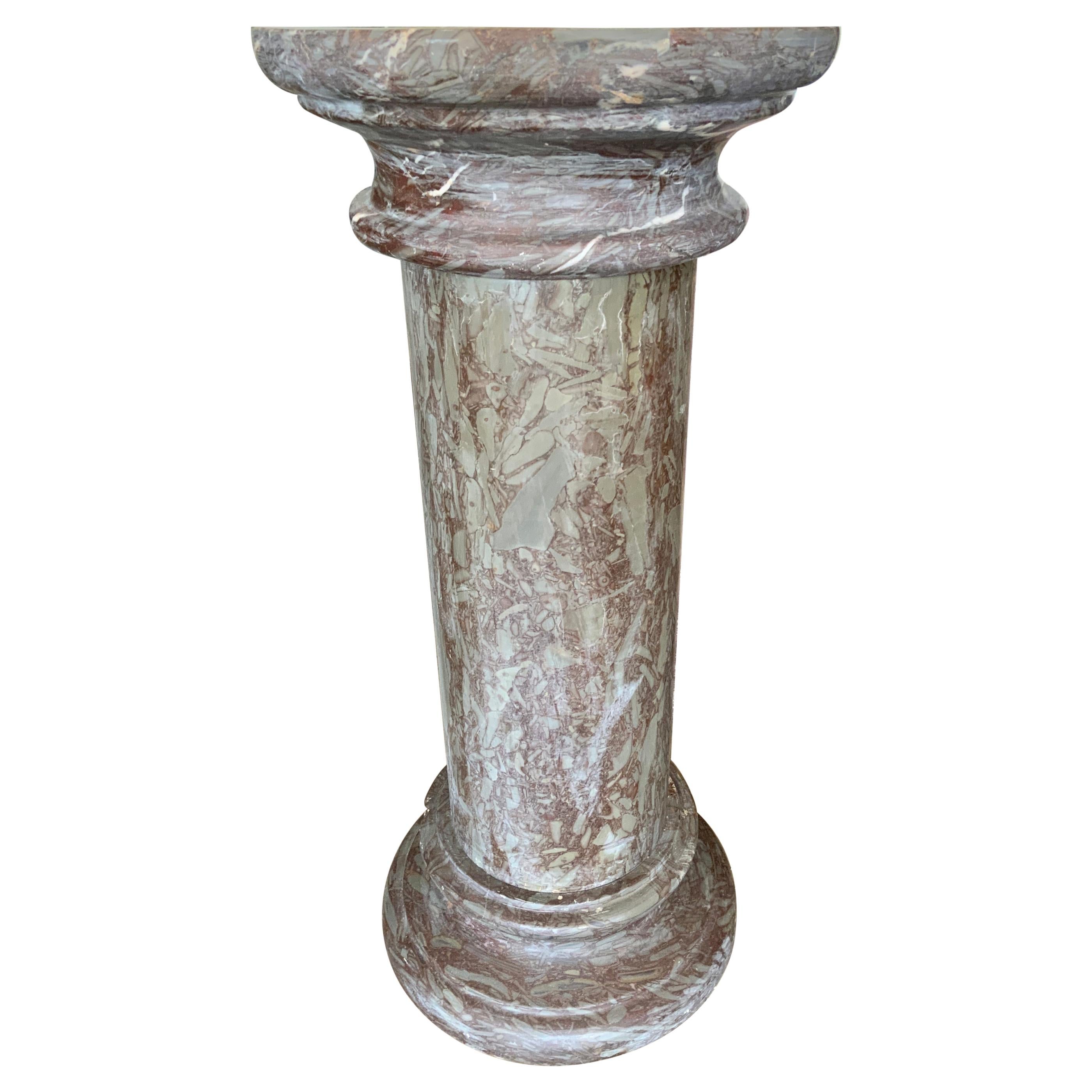 19th Century Italian Marble Pedestal For Sale