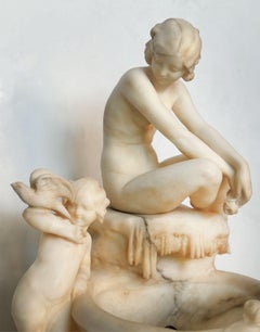 19th Century Italian Marble Sculptural Lamp