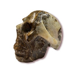 19th Century, Italian Marble Sculpture, Skull