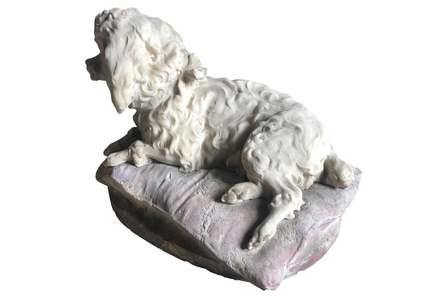 italienische Marmorstatue aus dem 19 (Italienisch)