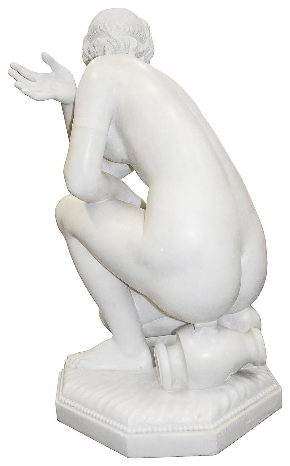 Italienische Marmorstatue der „Königlichen Venus“ aus dem 19. Jahrhundert (Klassisch-griechisch) im Angebot