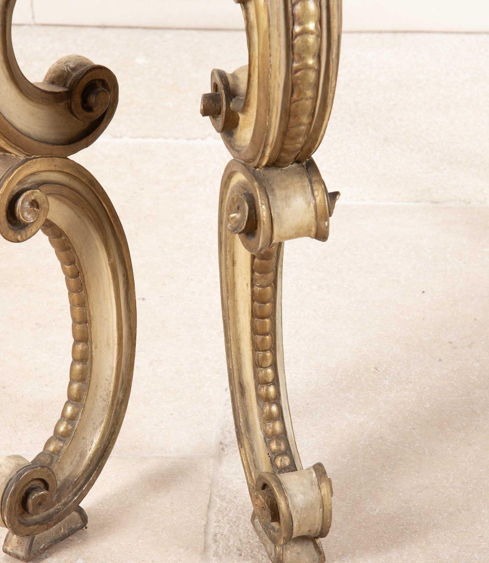 Tavolo consolle con piano in marmo italiano del XIX secolo in vendita 1