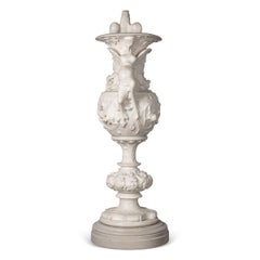 19th Century Italian Marble Vase Decorated with an Eagle, C.1890