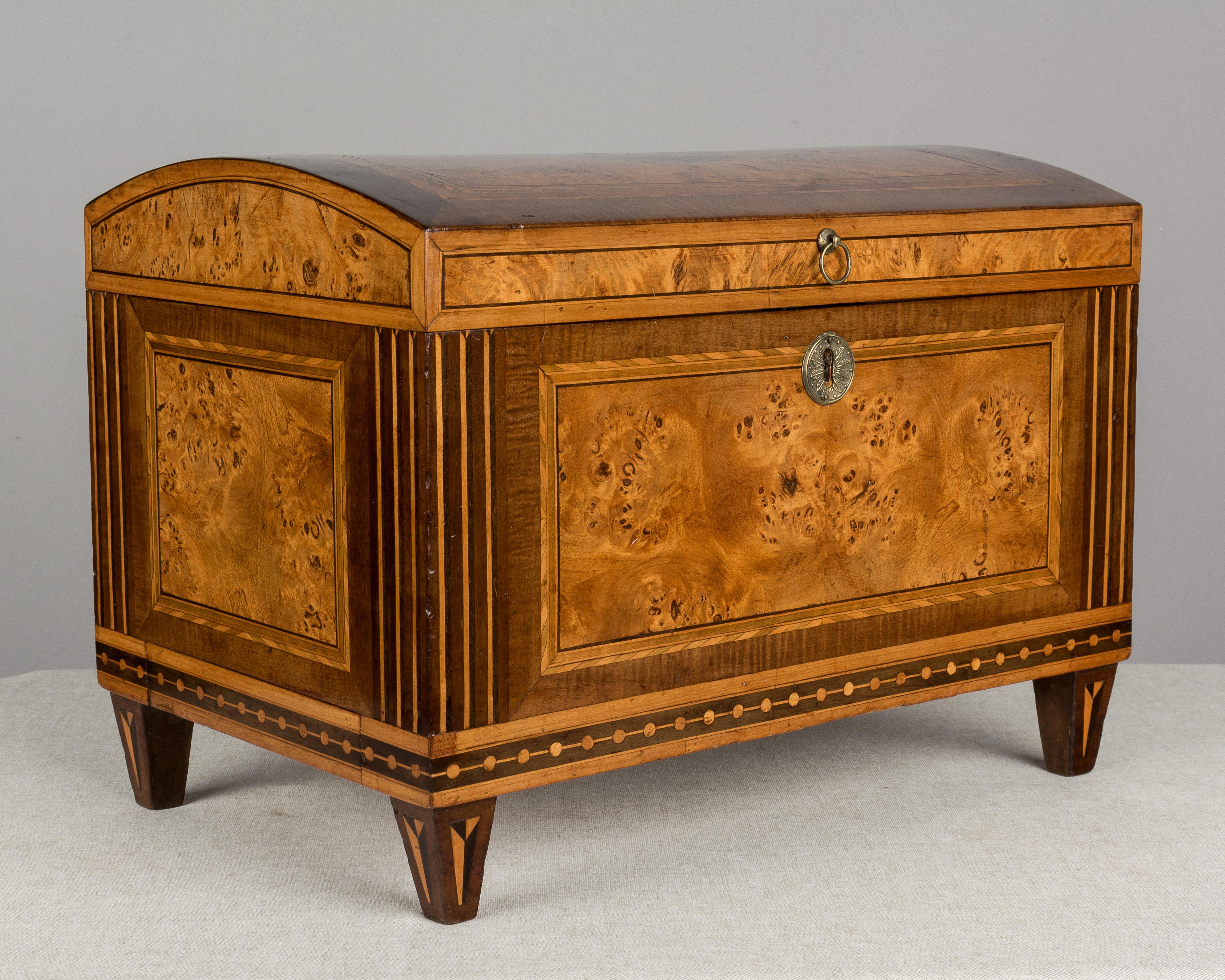 French 19th Century Italian Marquetry Box For Sale