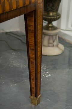 19th Century Italian Marquetry Inlaid Commode with Marble Top