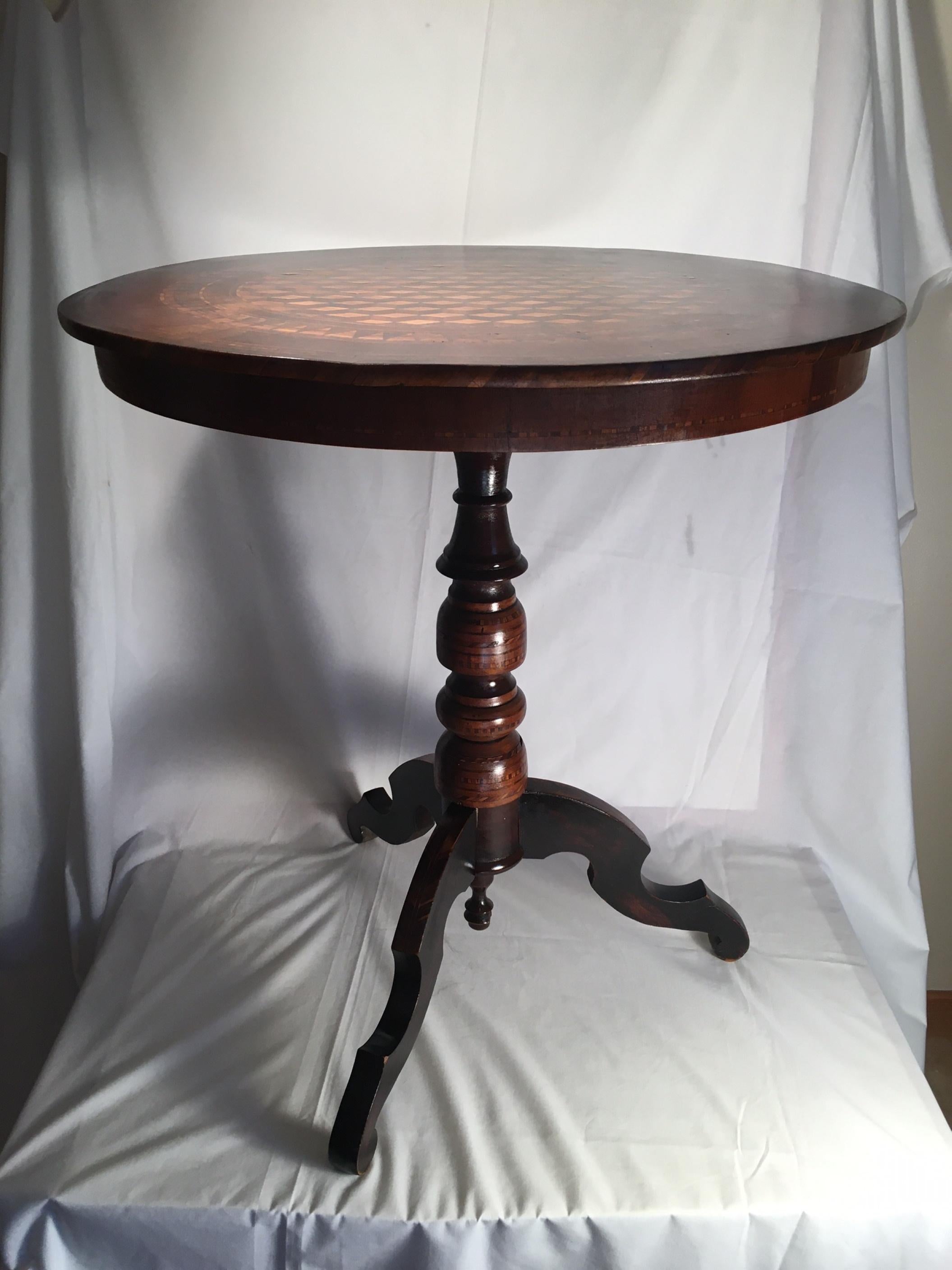 italian marquetry table