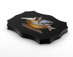 19. Jahrhundert Italienisch Mikro Mosaik Grand Tour Briefbeschwerer The Doves Of Pliny