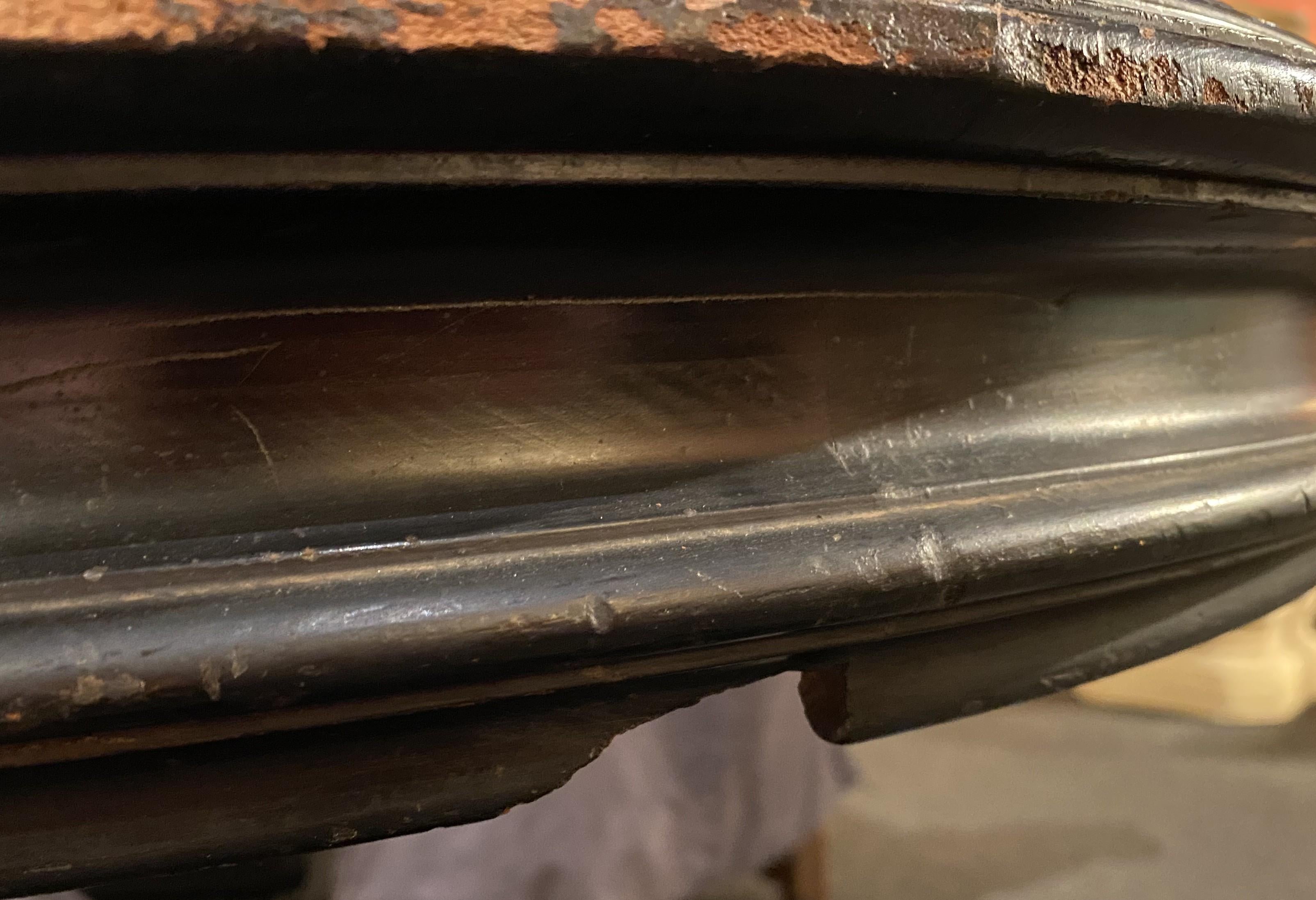 19th Century Italian Micro Mosaic Round Center Table with Ebonized Carved Base For Sale 13