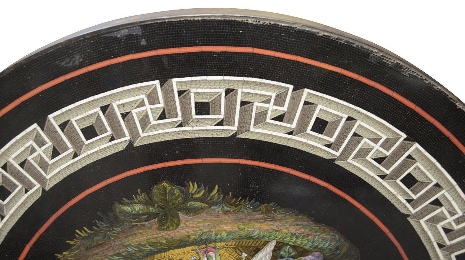19th Century Italian Micro Mosaic Table In Good Condition For Sale In Brighton, Sussex