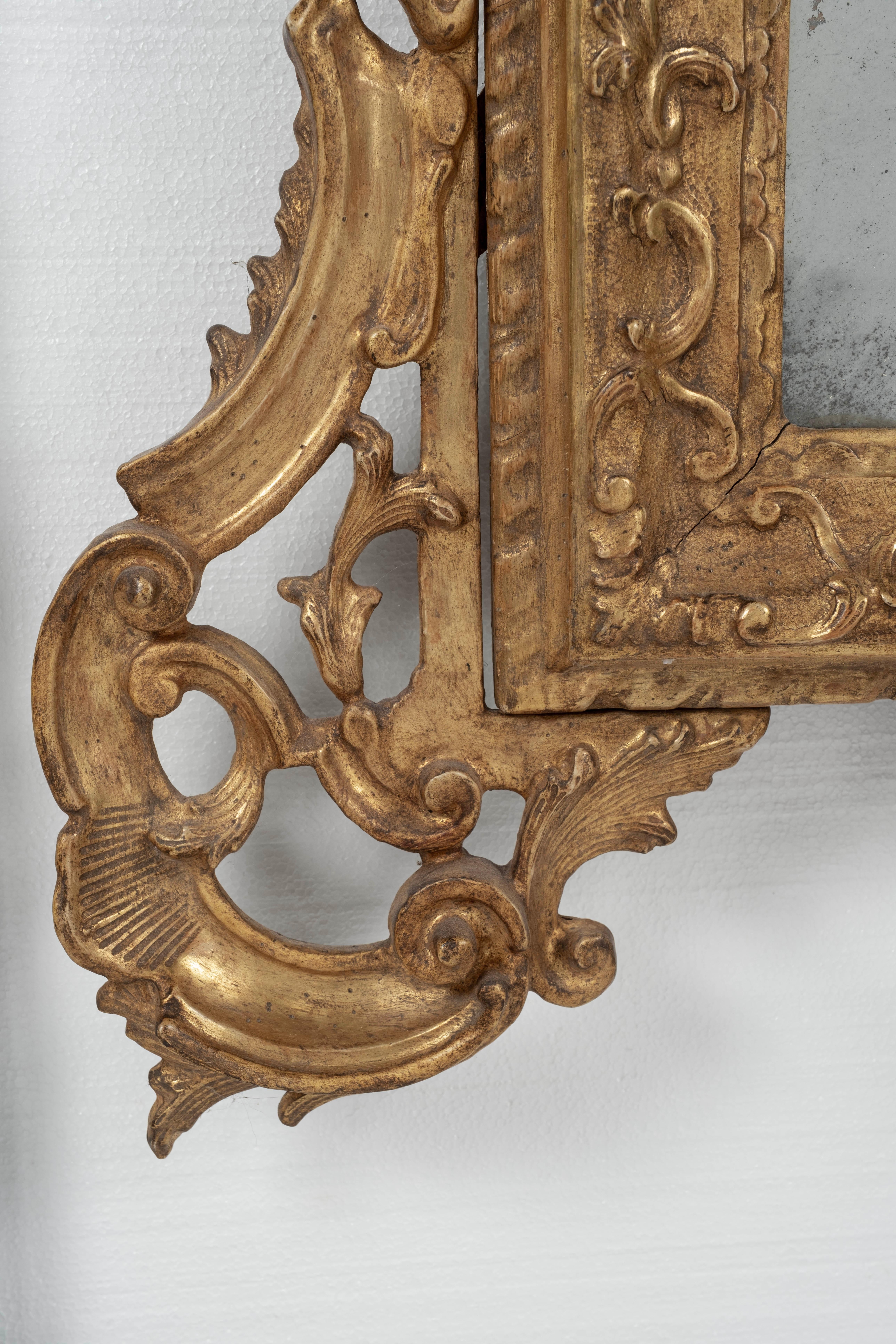 19th Century Italian Mirror In Good Condition For Sale In Houston, TX