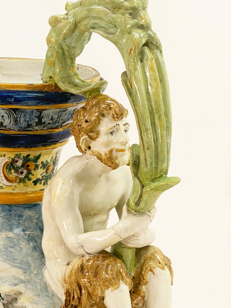19th Century Italian Mojalica Monumental Urn For Sale at 1stDibs