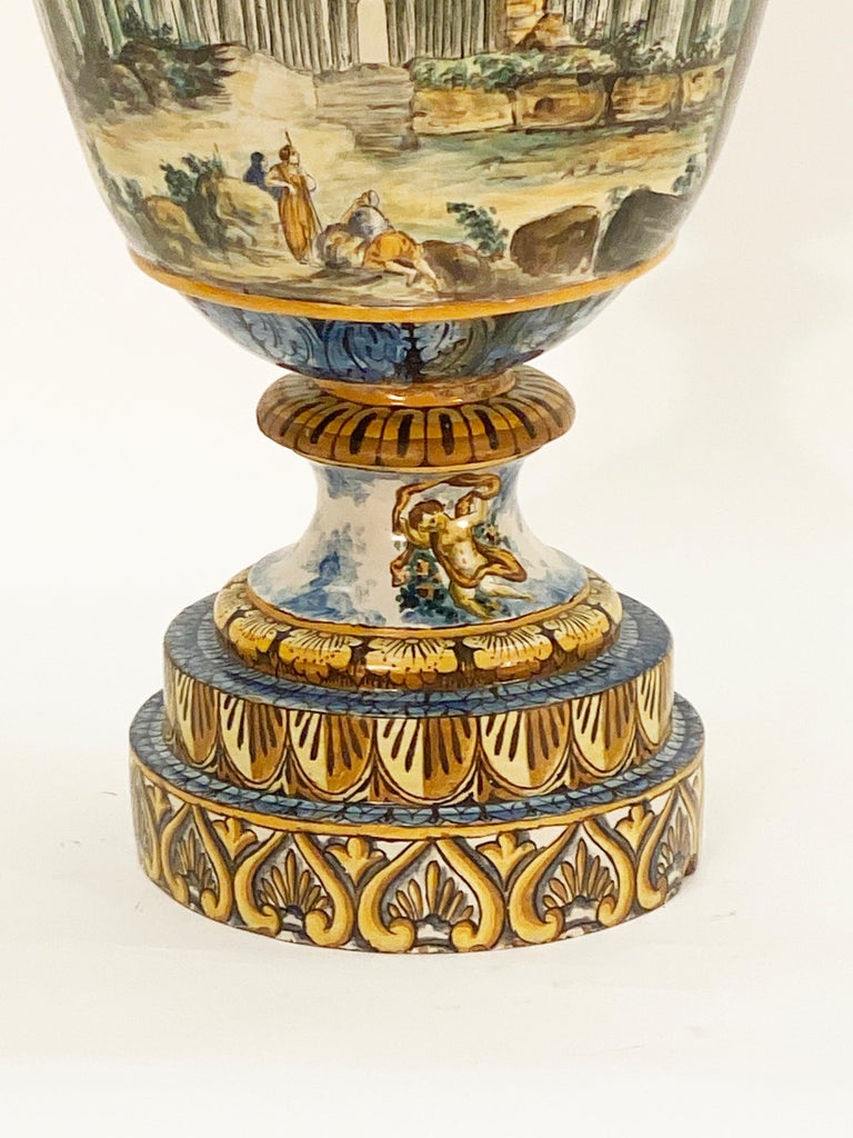 19th Century Italian Mojalica Monumental Urn For Sale at 1stDibs