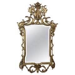 19th Century Italian Neoclassical Carved Giltwood Mirror