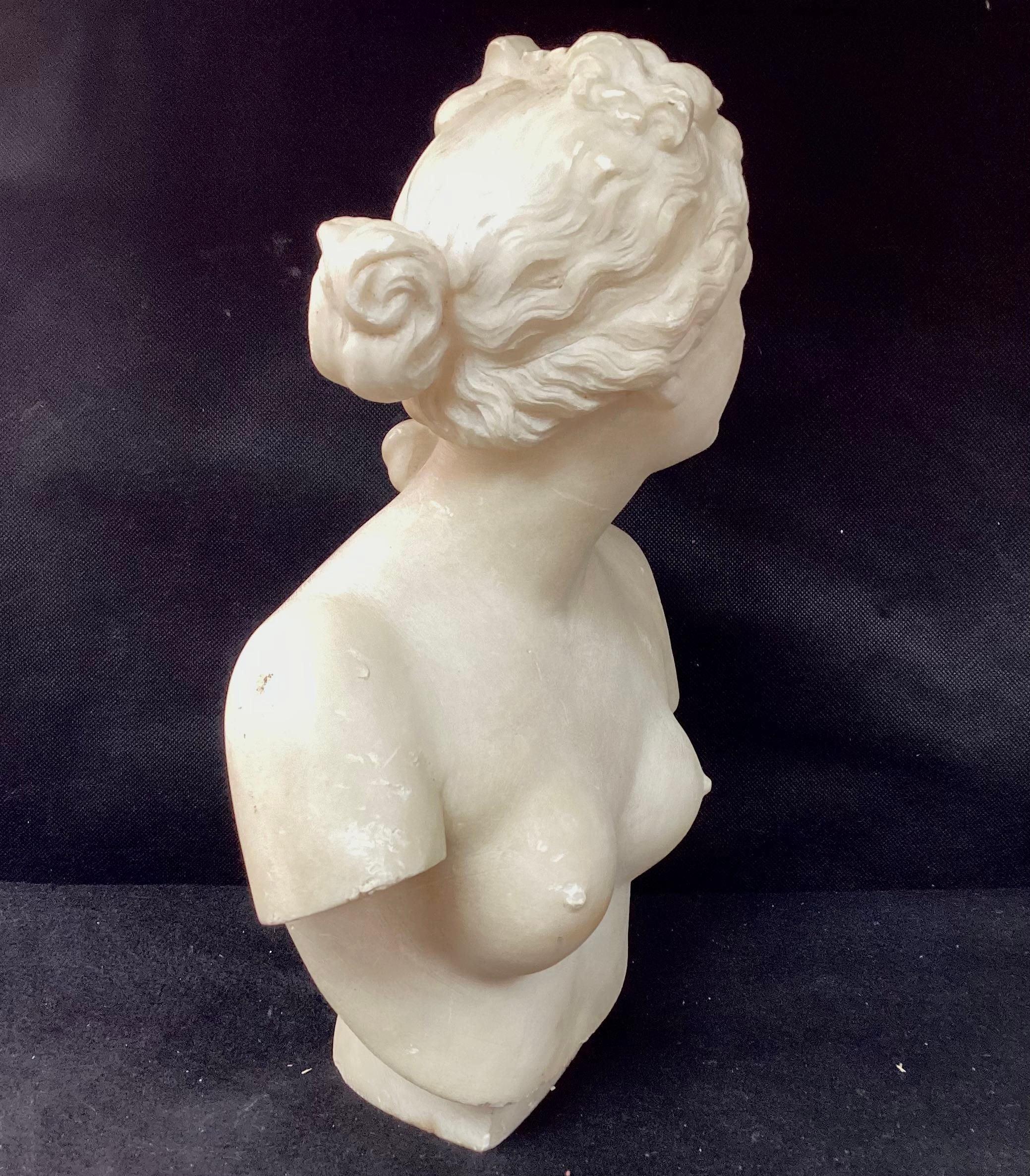 19th Century Italian Neoclassical Marble Bust For Sale 2
