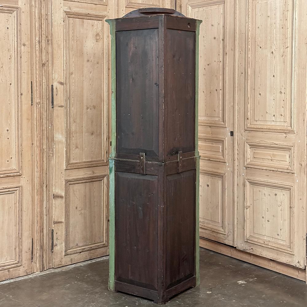 19th Century Italian Neoclassical Painted Corner Cabinet ~ Vitrine For Sale 13