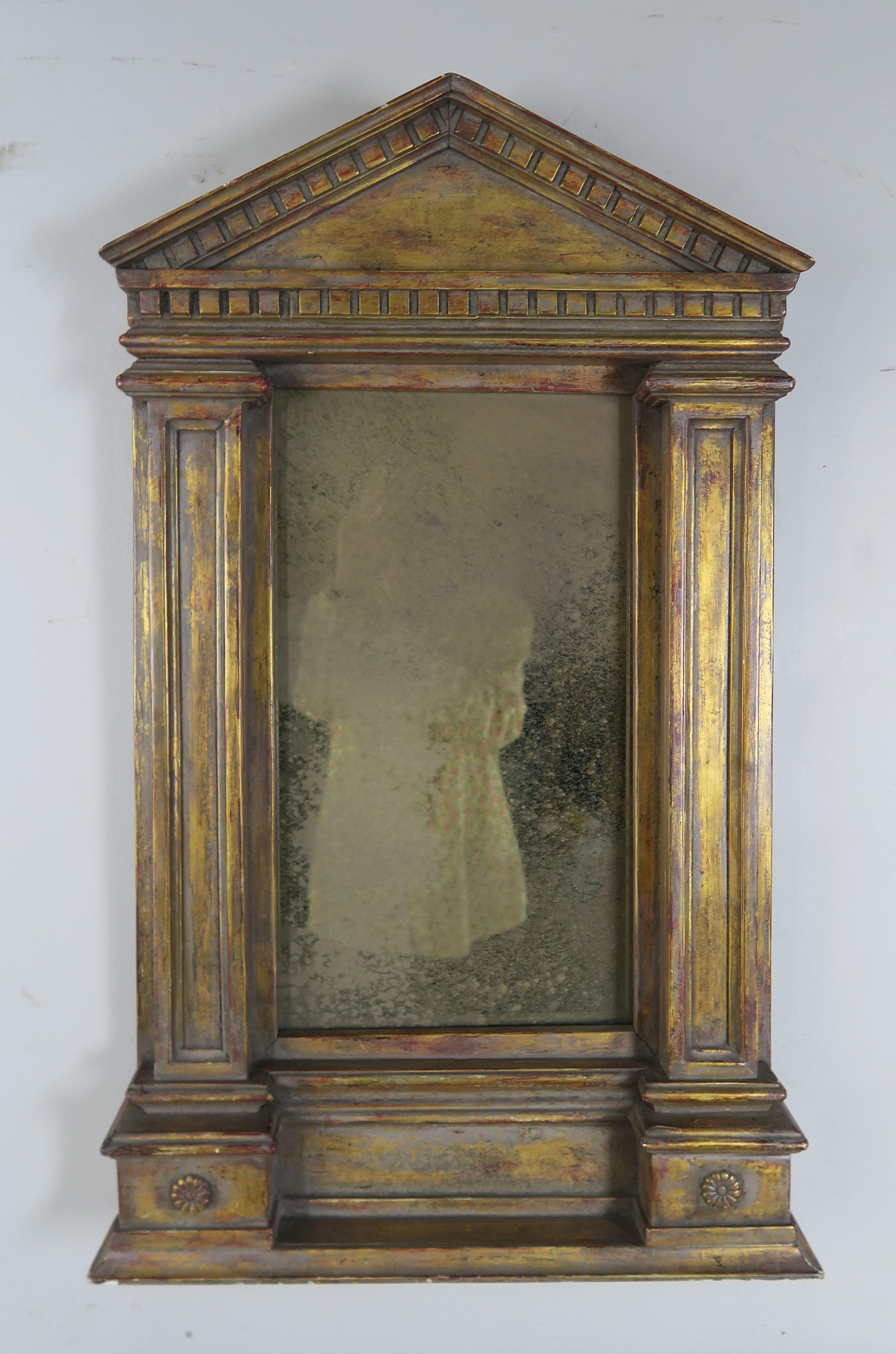 19th Century Italian Neoclassical Style Giltwood Mirror 8