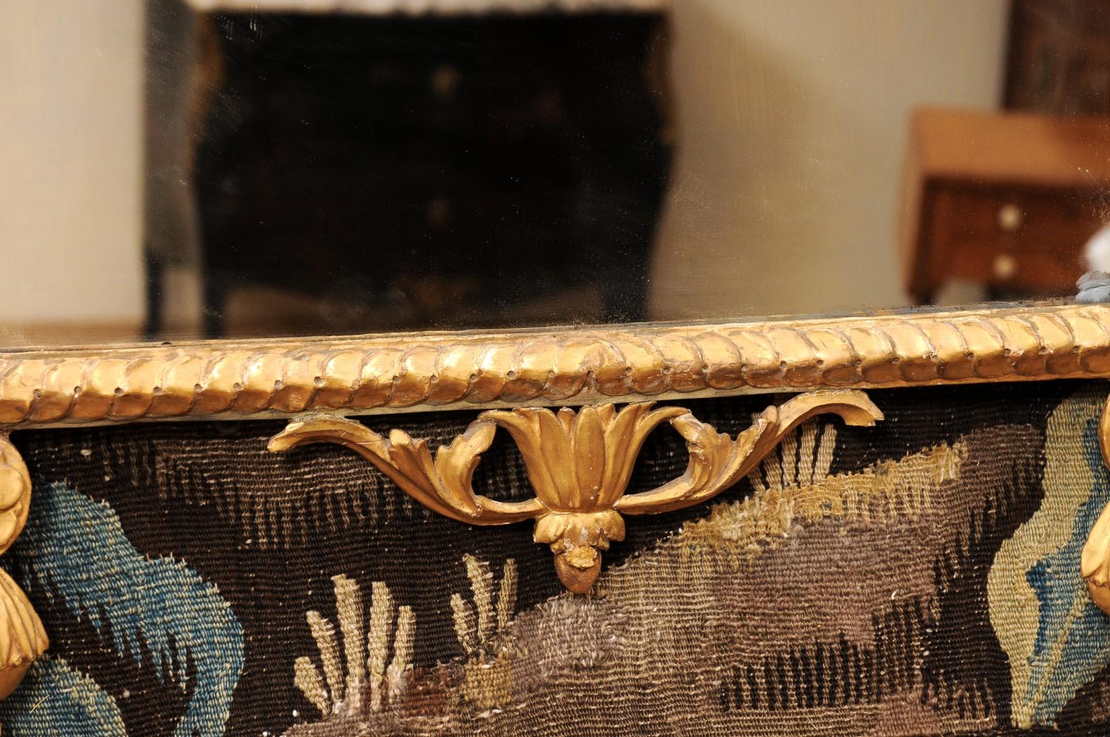Italiano Specchio in legno dorato in stile neoclassico italiano del XIX secolo in vendita